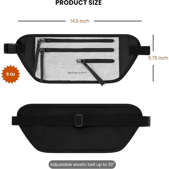 Sterling Lite Water-Resistant Travel Belt Bag for Women with RFID Blocking - Picture 5 of 8